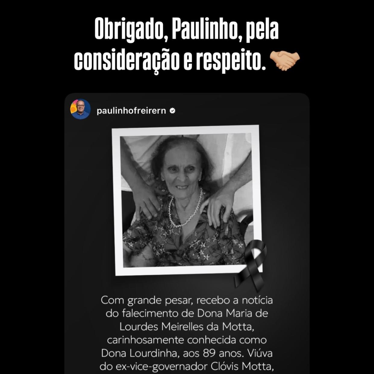 Paulinho e Rafael Motta se cumprimentam no Instagram