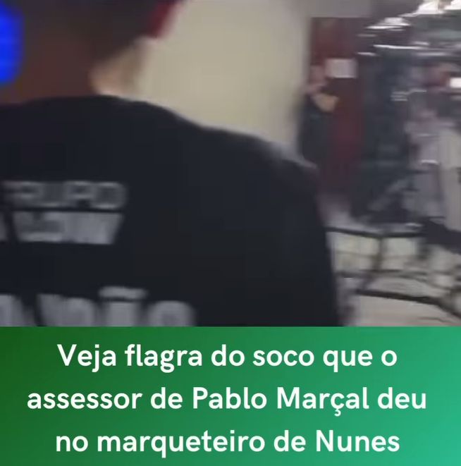 Veja flagra do soco que o assessor de Pablo Marçal deu no marqueteiro de Nunes