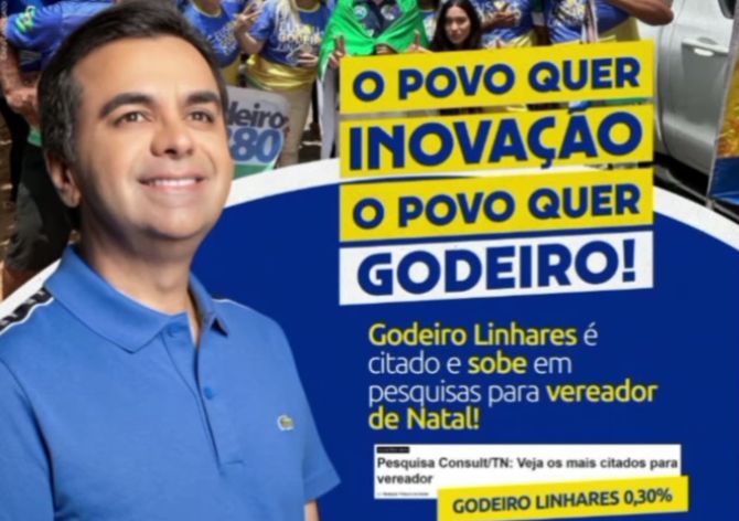 Godeiro Linhares é citado em mais uma pesquisa em Natal