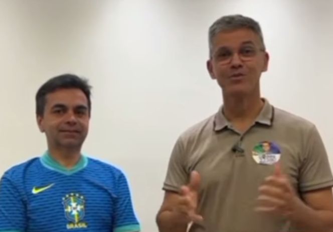 General Girão e Coronel Azevedo gravam vídeo mostrando apoio a Godeiro Linhares