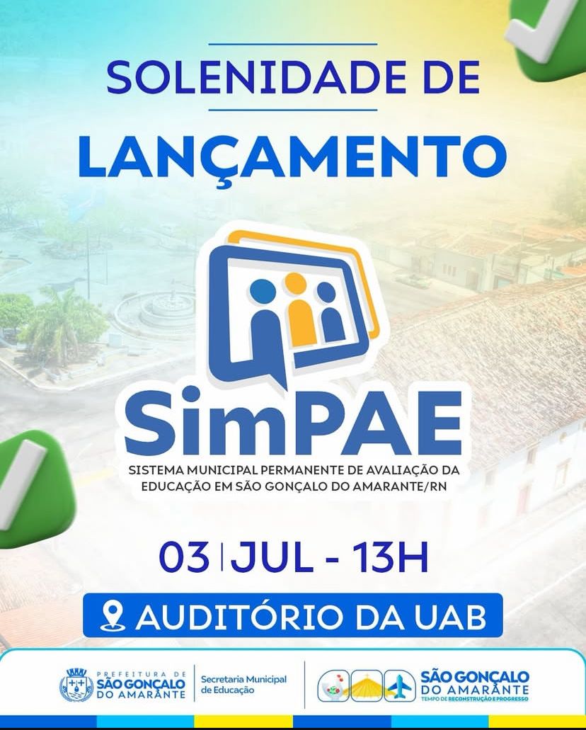Solenidade de lançamento Do SIMPAE em São Gonçalo