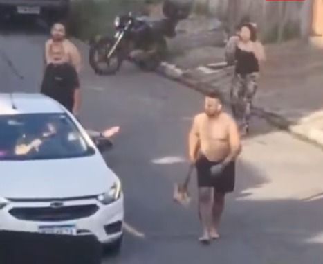 Briga entre vizinhos termina em tiros e pazadas