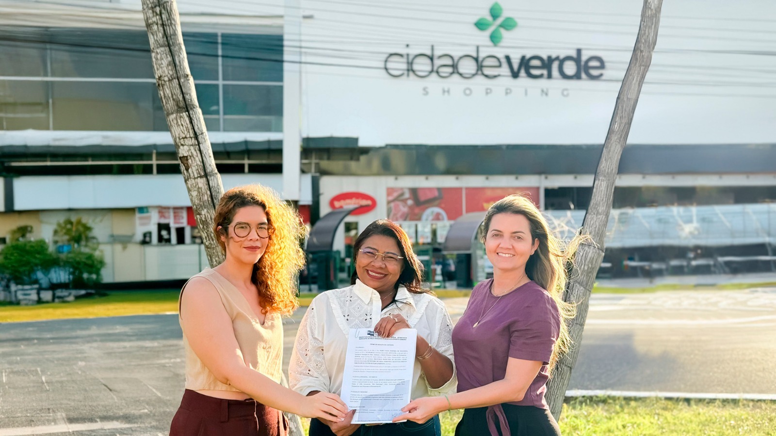 Parnamirim firma parceria com Shopping Cidade Verde para adoção de canteiro central