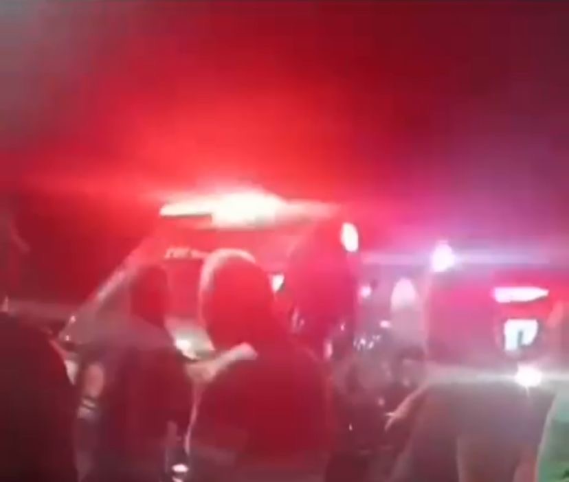 Pedestre é atropelada e socorrida em estado grave