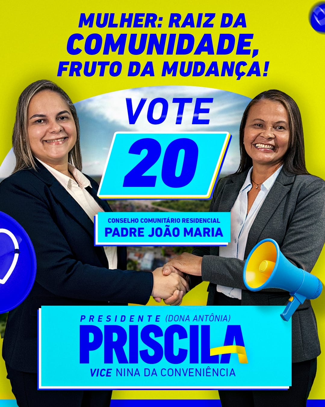 📢 Neste domingo é dia de exercer sua voz!