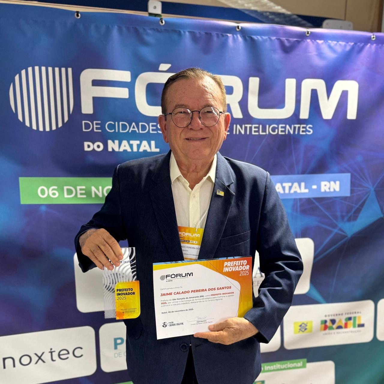 Jaime Calado vence prêmio Prefito Inovador