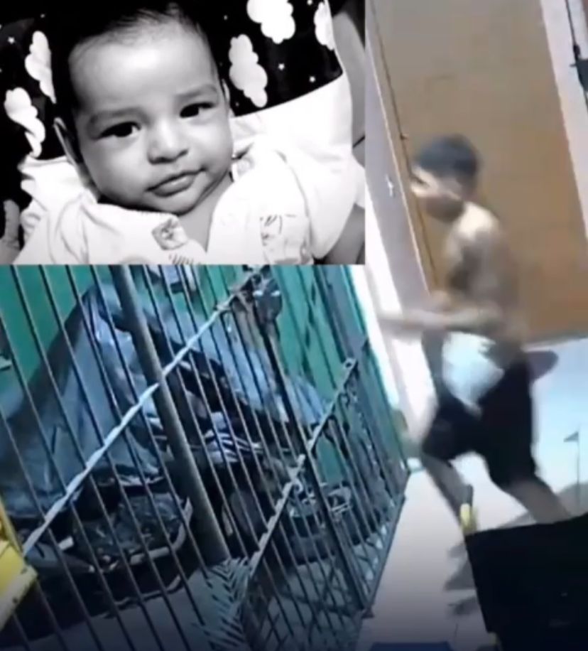 Vídeo mostra padrasto pedindo ajuda após agredir bebê de 11 meses