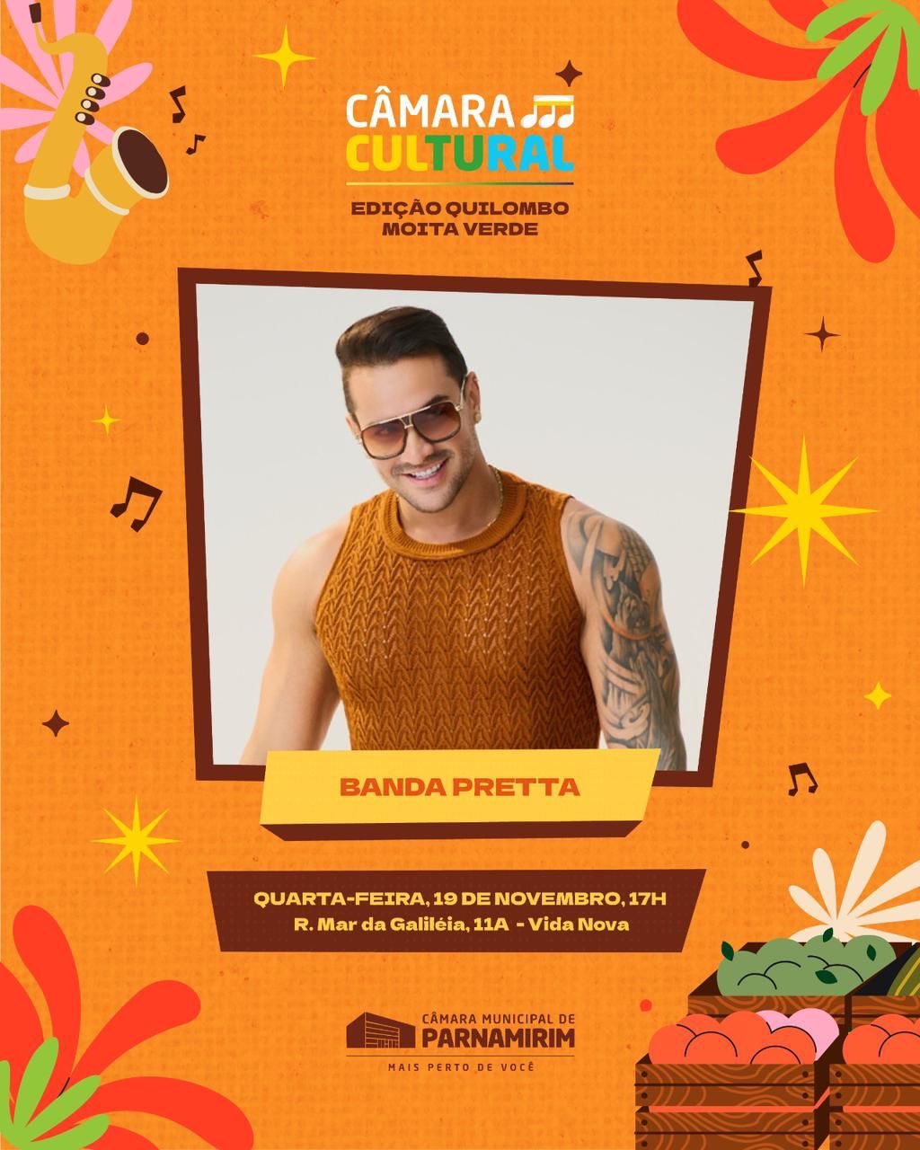 Banda Pretta promete agitar Câmara Cultural nesta quarta, 19, em Parnamirim