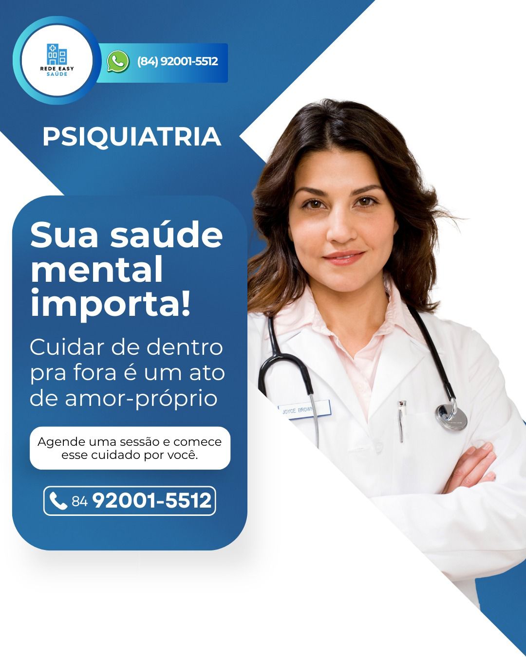 Saúde mental é tão importante quanto saúde física