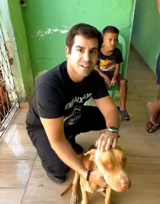 Robson Carvalho acompanha resgate e adoção da cadelinha Luna