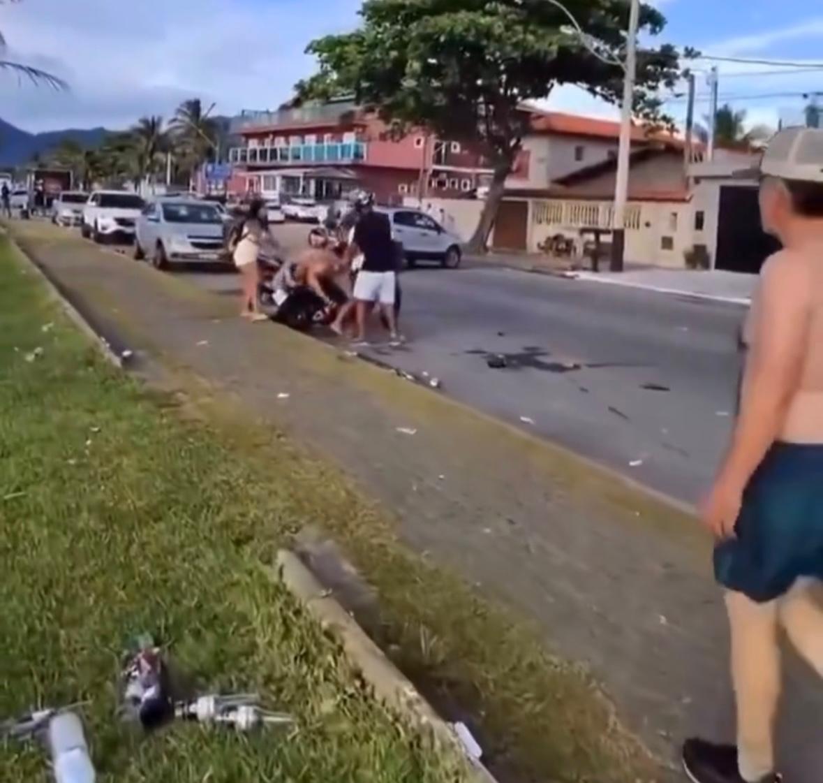 Mulher espancada por homem no primeiro dia do ano