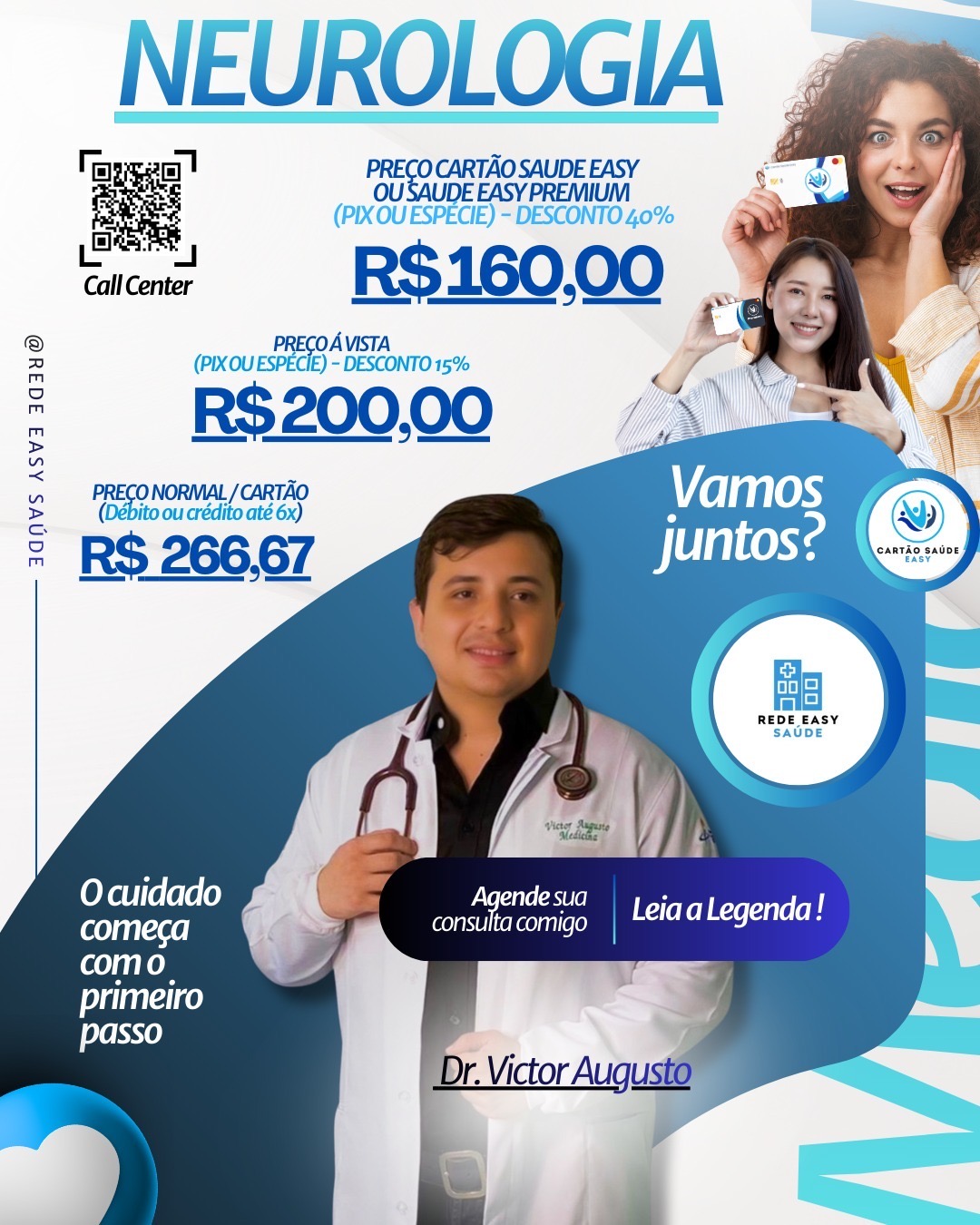 Rede Easy Saúde amplia acesso a consultas em neurologia com valores populares