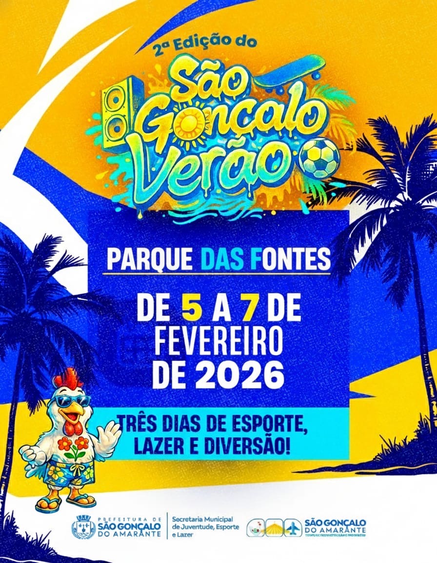Divulgada a programação do São Gonçalo Verão 2026
