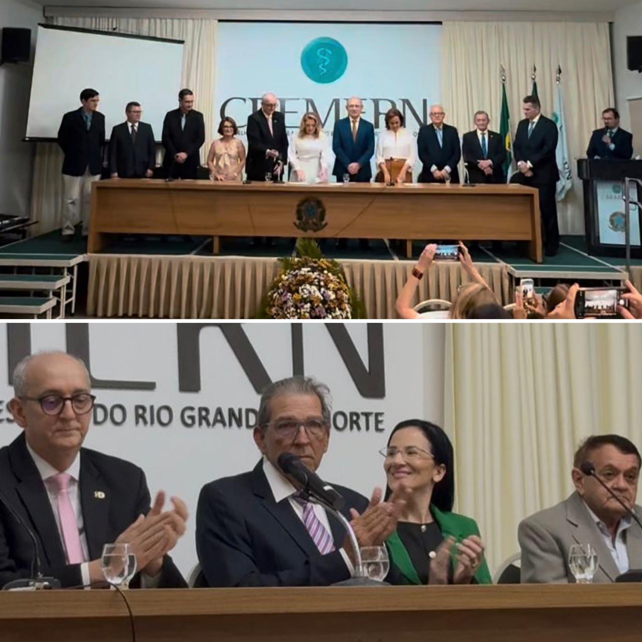 Vereadora Camila Araújo participa de posse histórico do CREMERN