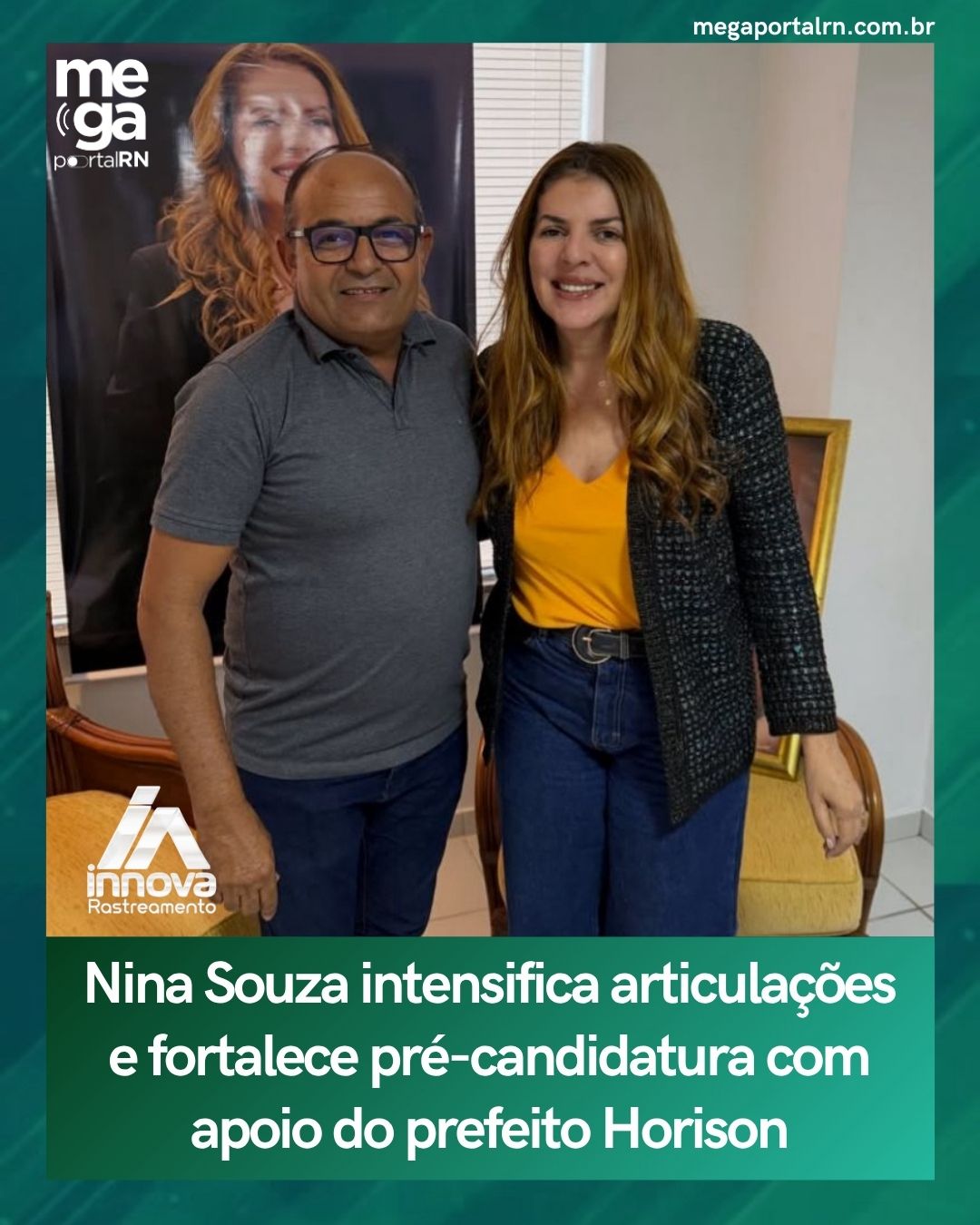 Nina Souza intensifica articulações e fortalece pré-candidatura com apoio do prefeito Horison