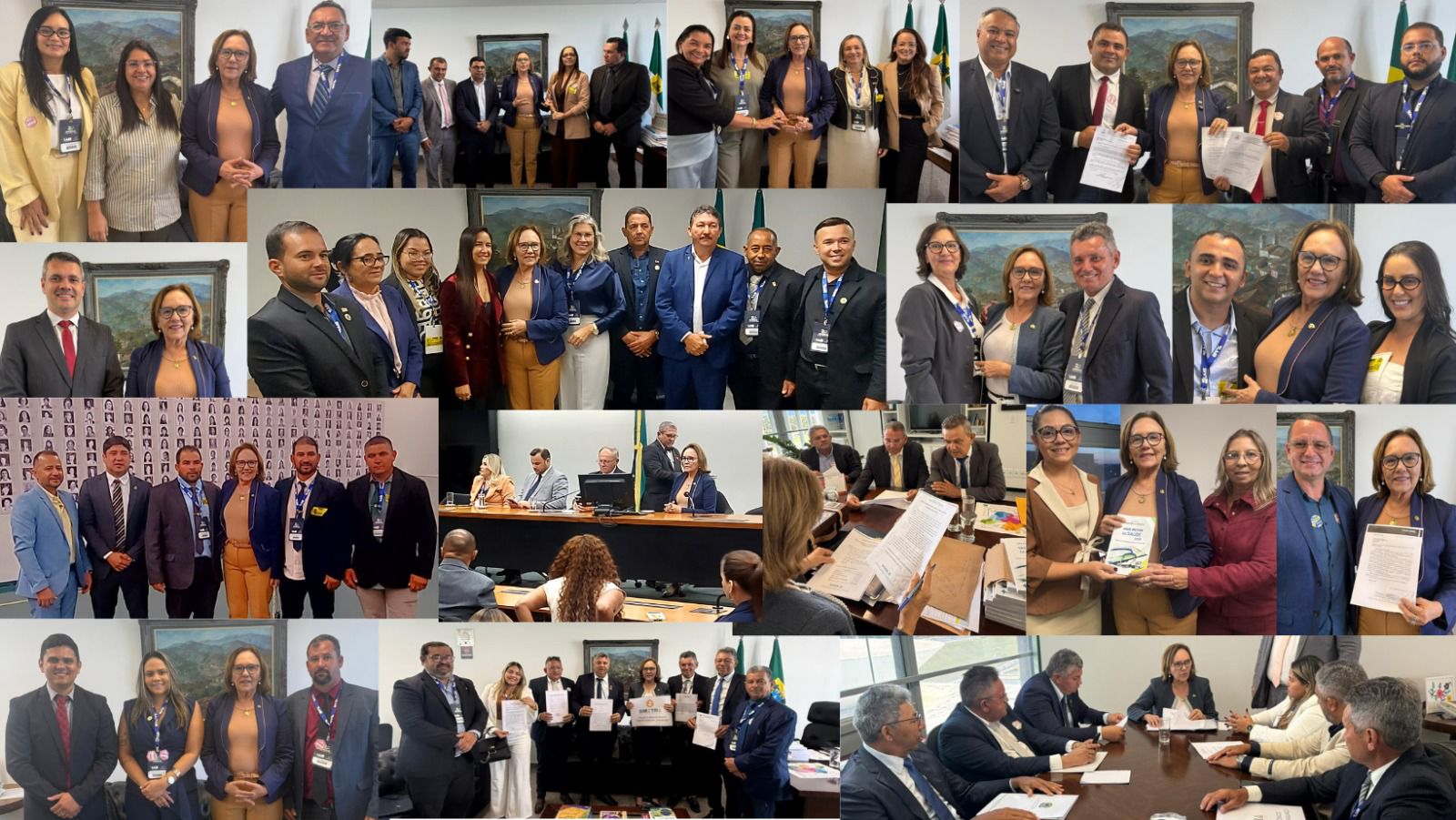 Com marcha de 200 vereadores, gabinete de Zenaide vira posto avançado do RN em Brasília