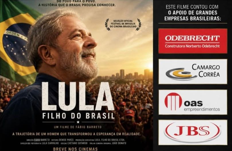 Cláudio Humberto cita filme de Lula financiado por empreiteiras da lava jato