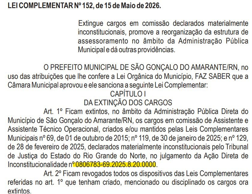 PEGA NA MENTIRA: Prefeitura de São Gonçalo cumpre decisão judicial, substitui cargos extintos e Eraldo espalha fake news sobre suposta “criação de cargos”
