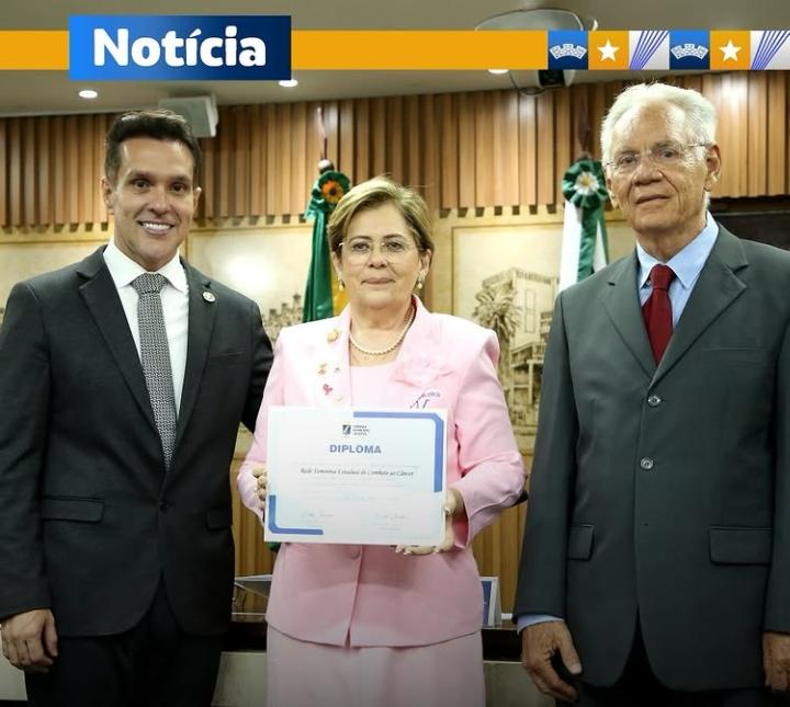 Câmara Municipal de Natal homenagia liga contra o câncer