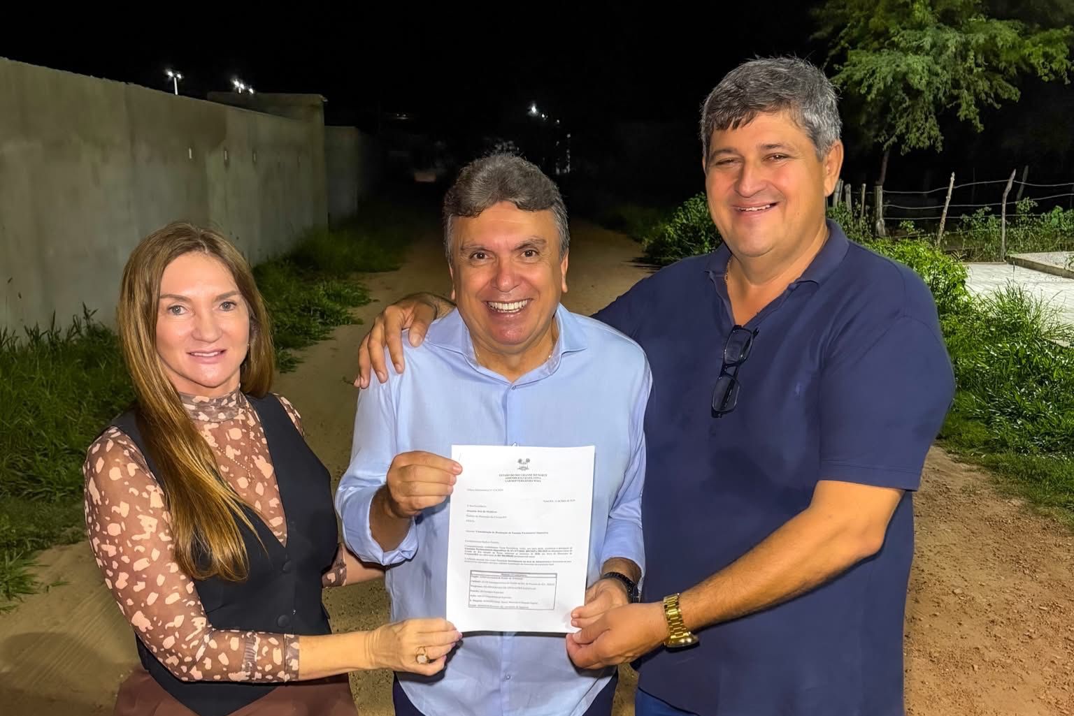 Terezinha Maia garante R$ 300 mil para pavimentação em Cruzeta