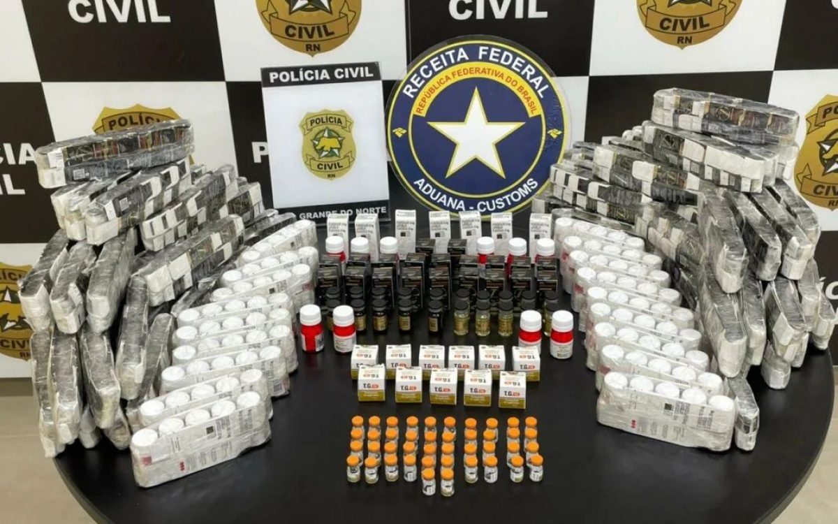 Anabolizantes e medicamentos avaliado em R$ 480 mil são apreendidos em Natal