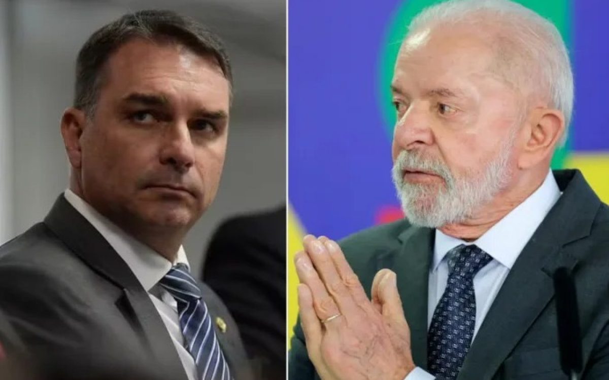 Flávio Bolsonaro cresce e empata tecnicamente com Lula em simulações de 2º turno, diz Meio/Ideia