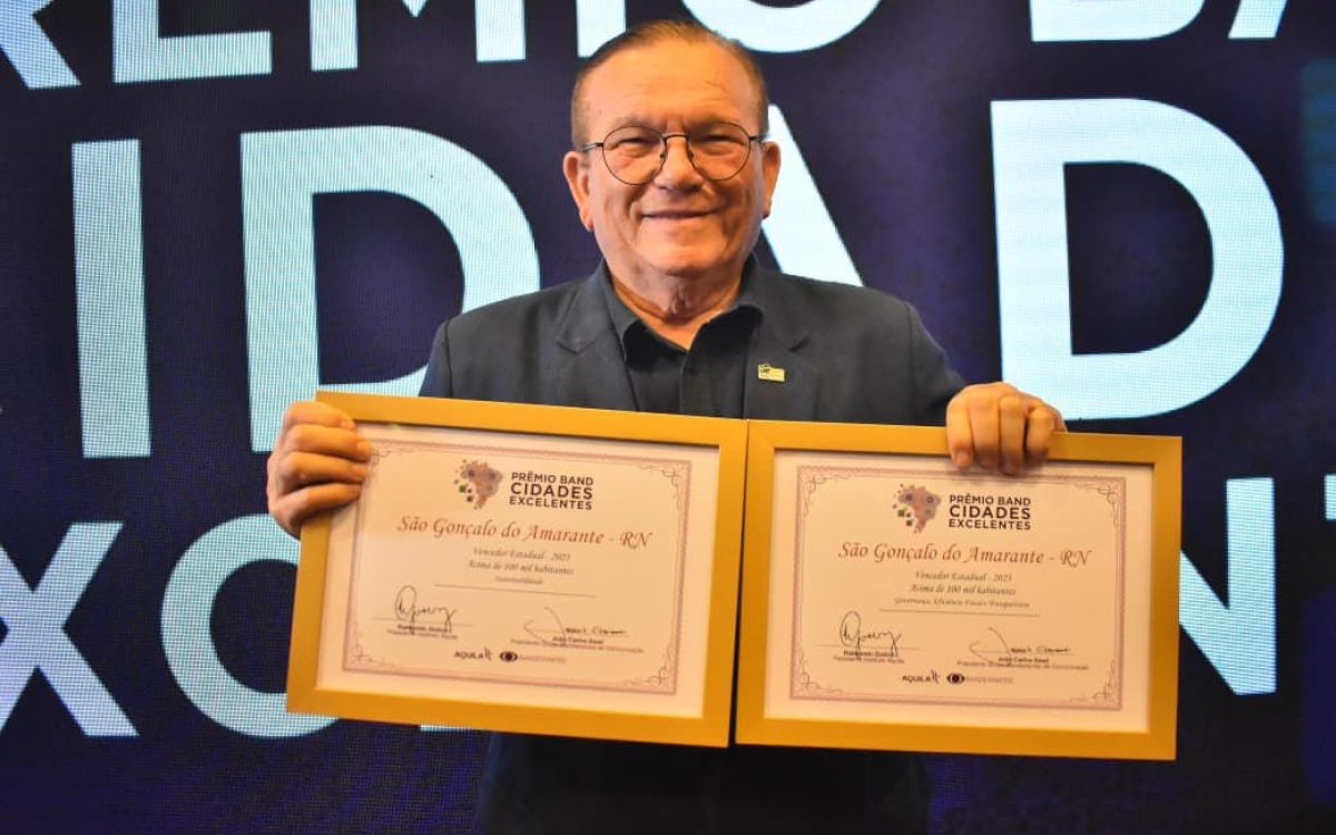 São Gonçalo do Amarante é destaque no Prêmio Band Cidades Excelentes 2025: primeiro lugar em gestão fiscal e sustentabilidade