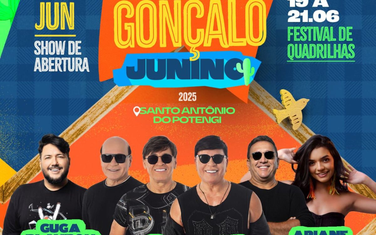 Festival São Gonçalo Junino 2025 promete emoção, tradição e grandes atrações