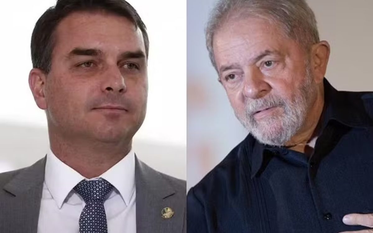 Flávio Bolsonaro e Lula aparecem empatados em cenário de 2º turno, aponta Atlas/Bloomberg