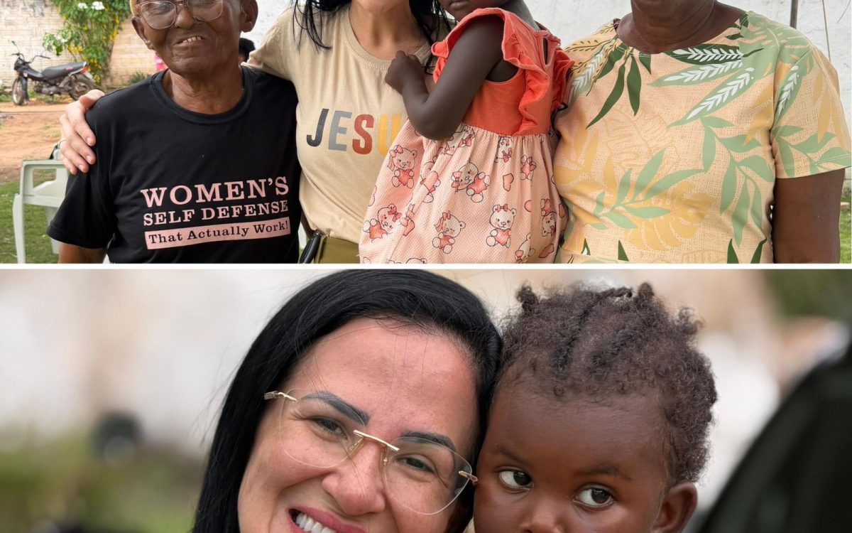 Camila Araújo participa de ação social em comunidade quilombola de Macaíba
