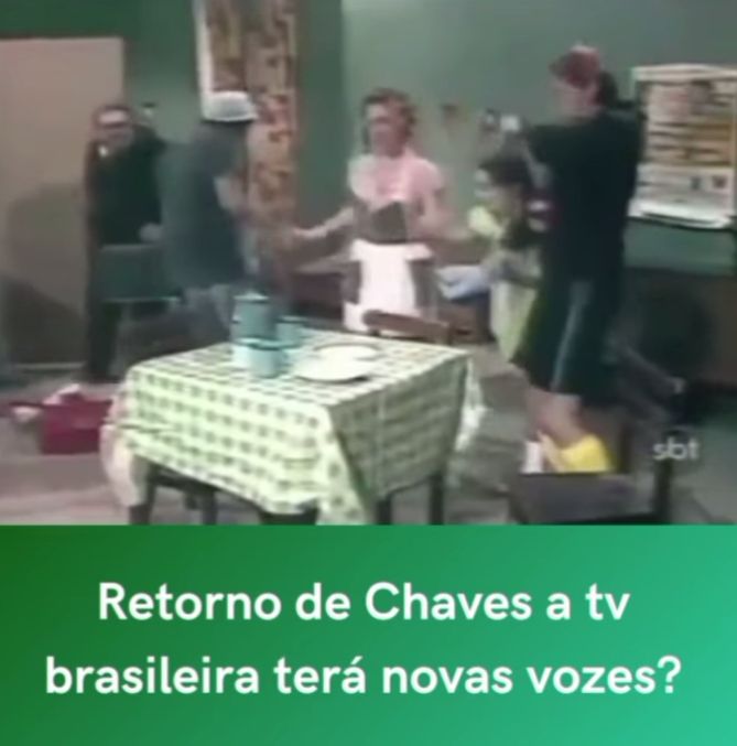 Retorno de Chaves a tv brasileira terá novas vozes?