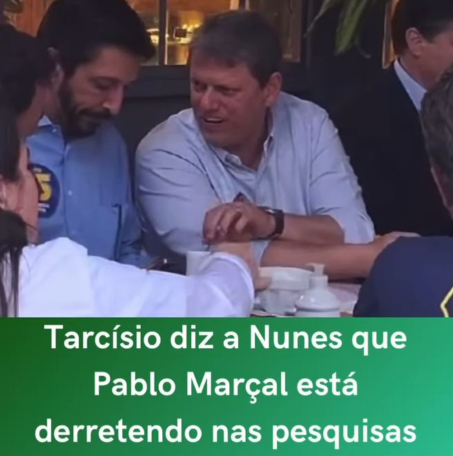 Tarcísio diz a Nunes que Pablo Marçal está derretendo nas pesquisas