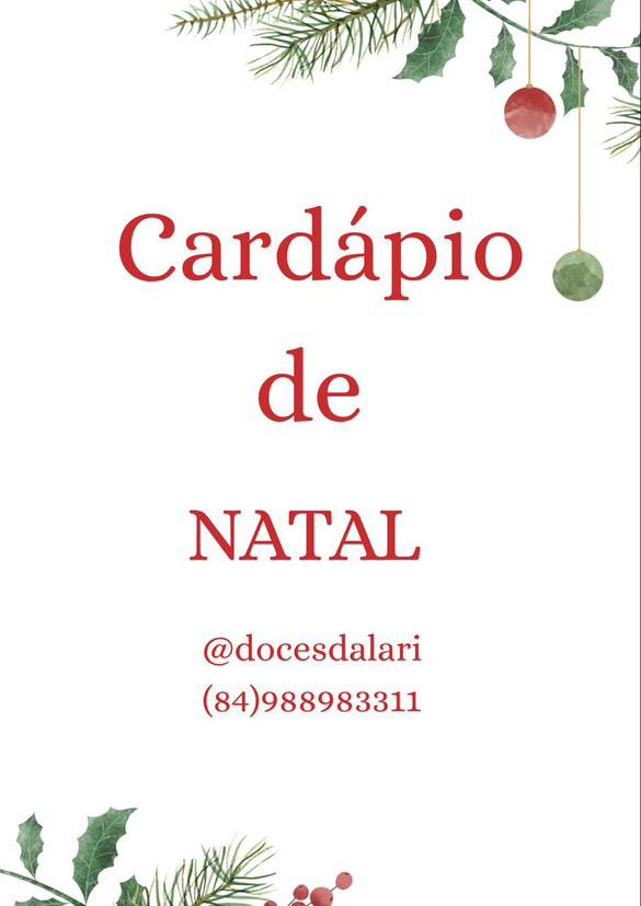 Cardapio de Natal