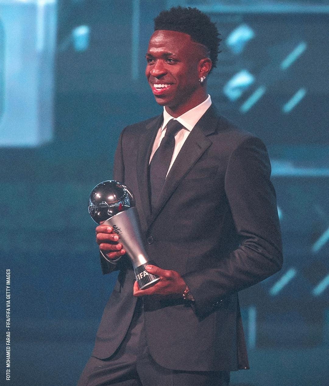 Vinícius Júnior é eleito o melhor jogador do Mundo pela FIFA