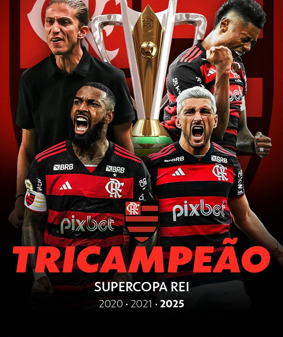 Flamengo é tricampeão da Super Copa do Brasil