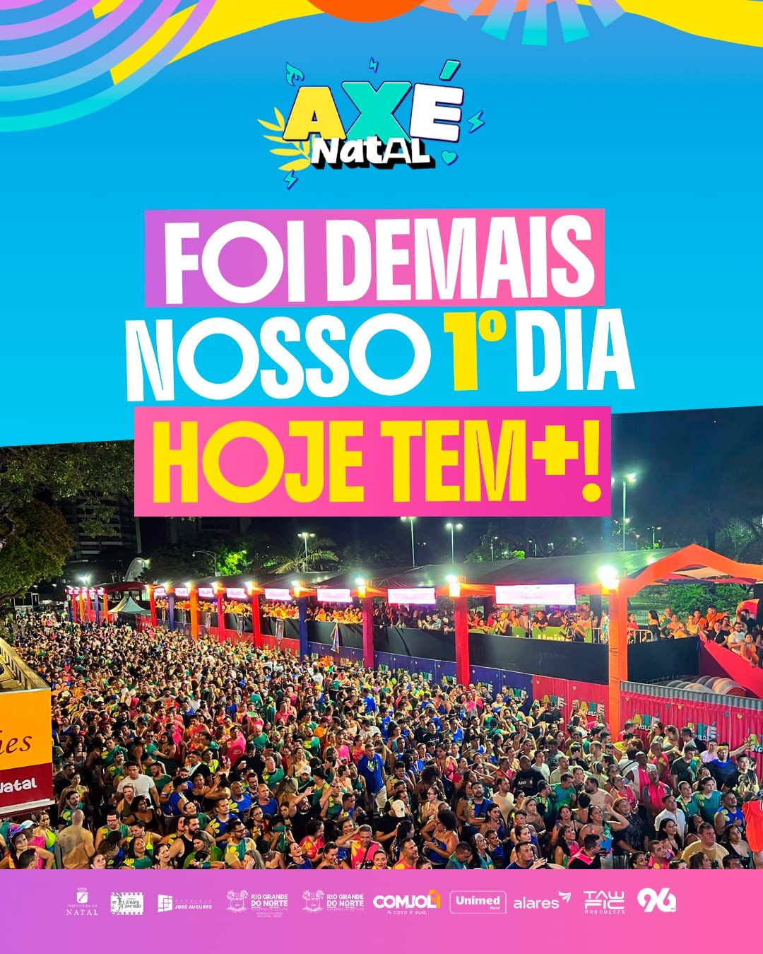 Primeira noite axé em Natal