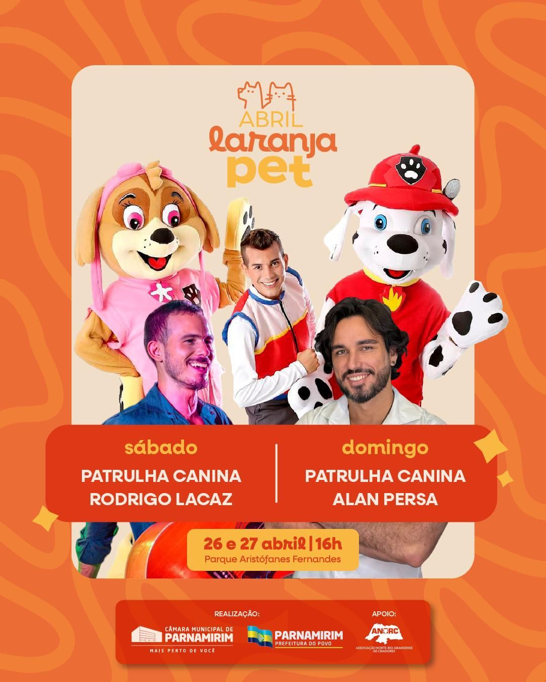 Abril Laranja Pet ocorre neste final de semana em Parnamirim