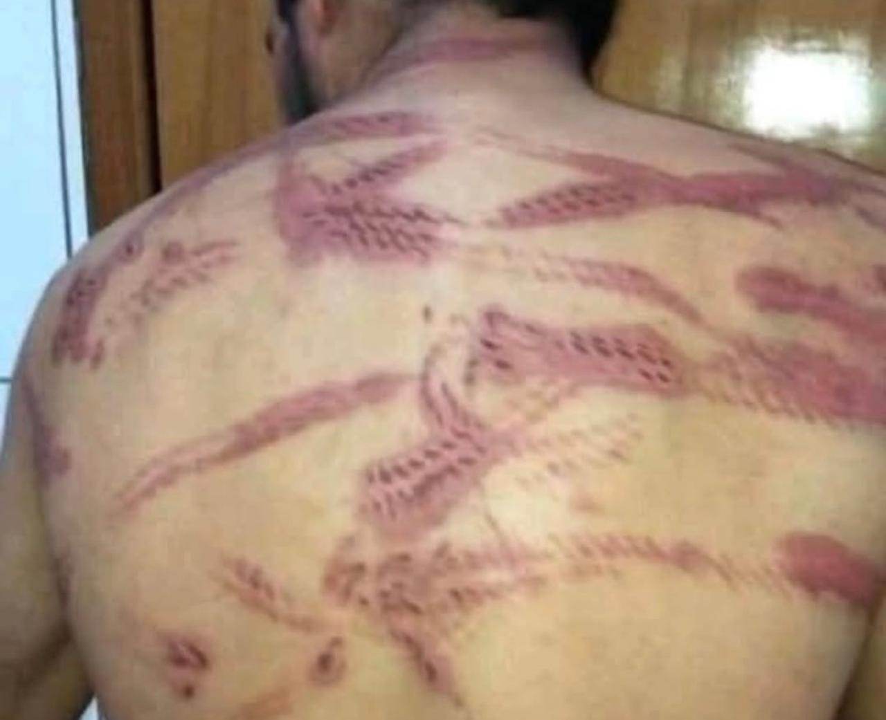 Homem agride esposa e sogro revida