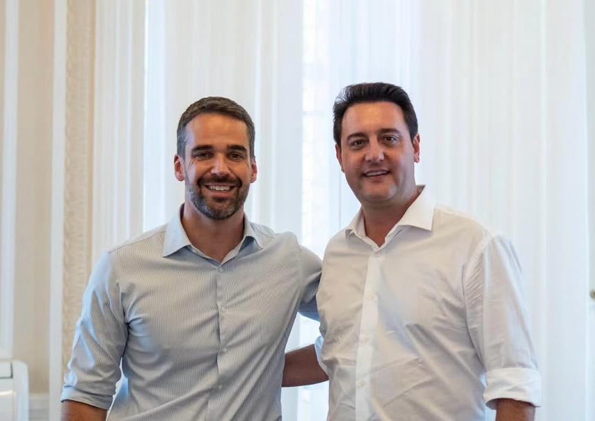 Eduardo Leite e Ratinho Júnior juntos em 2026