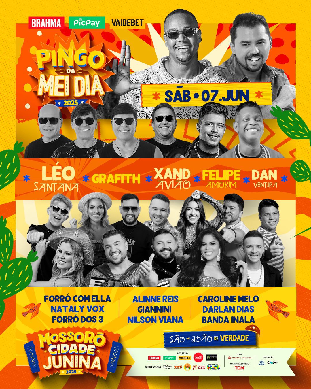 Prefeitura divulga programação com as atrações do “Pingo da Mei Dia” 2025