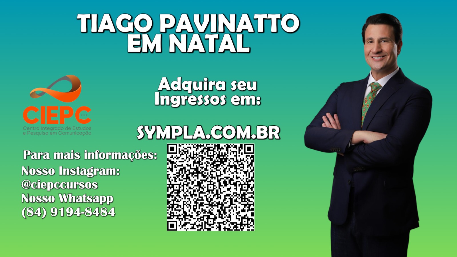 CIEPC traz Tiago Pavinatto para palestra sobre Direito, Política e Controvérsias Contemporâneas