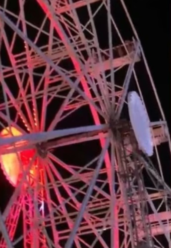 Criança despenca de roda gigante em festa Junina