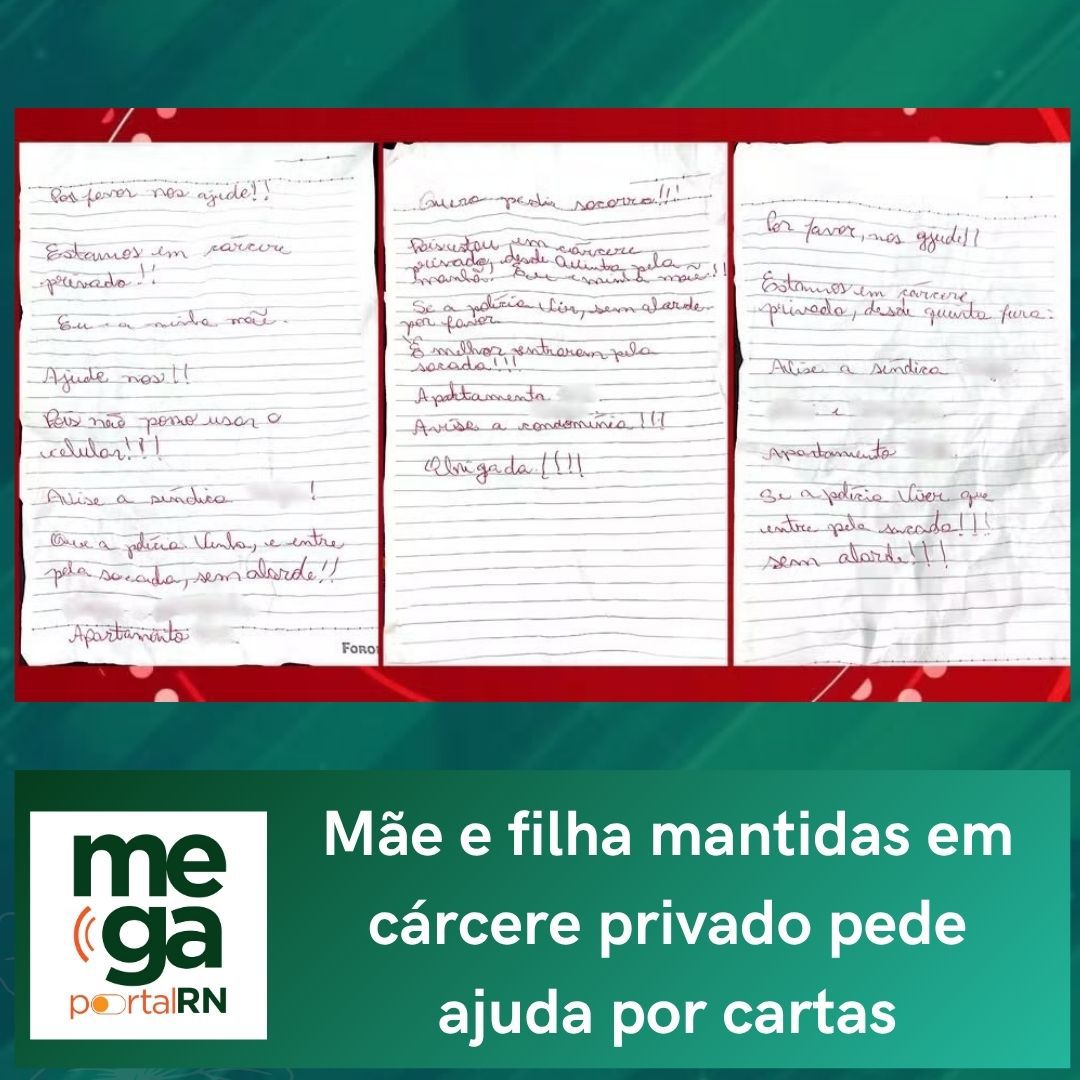 Mãe e filha mantidas em cárcere privado pede ajuda por cartas