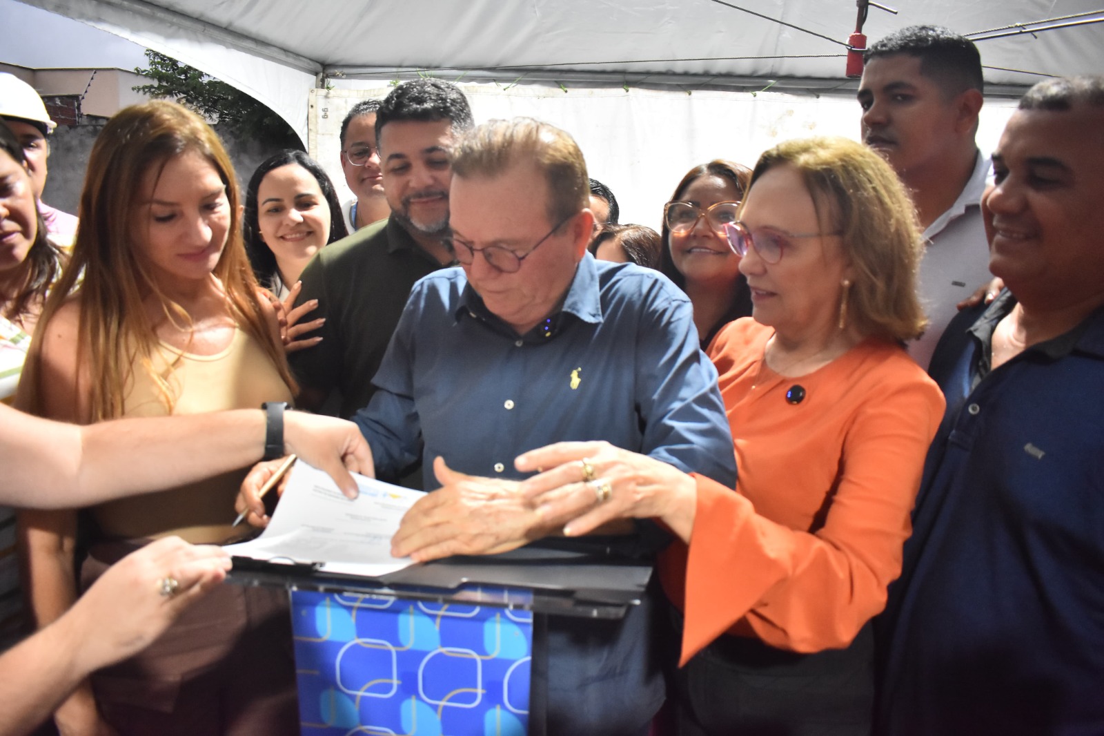 Prefeito Jaime Calado assina ordem de serviço para construção de ginásio  no Bairro Jardins