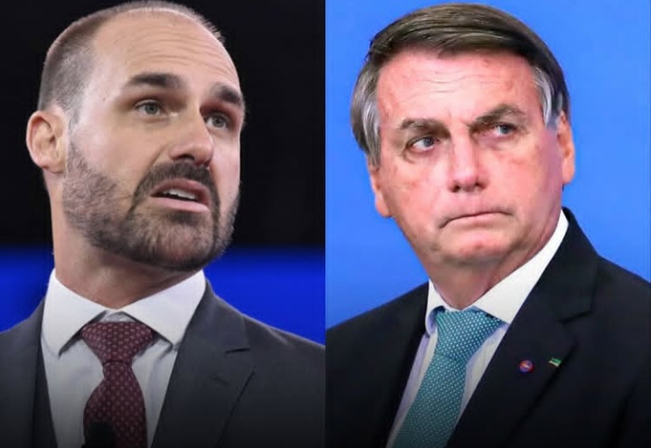 “Vai tomar no c* seu ingrato do Caralh*!”, dispara Eduardo Bolsonaro em conversa com o pai
