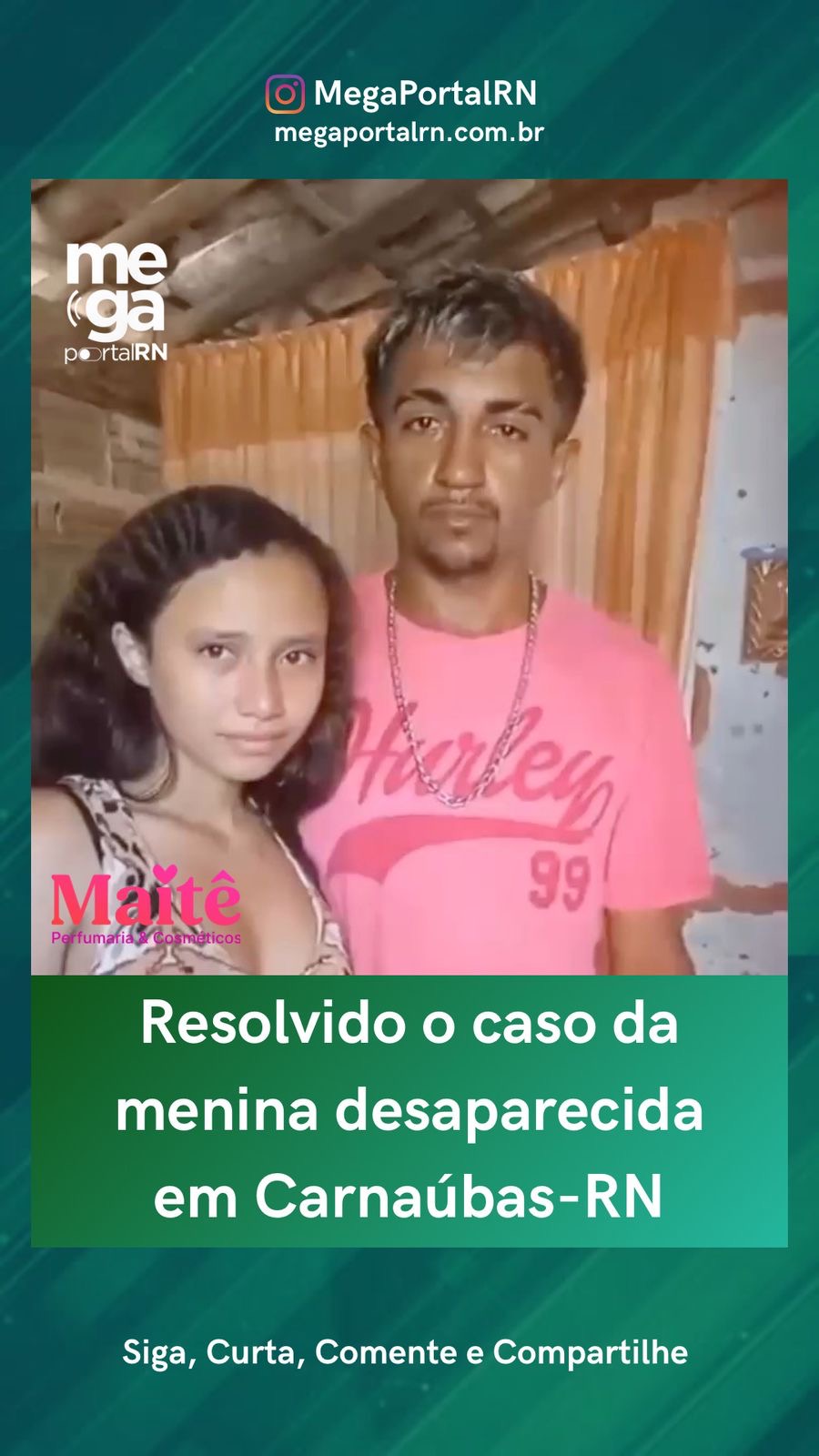 Resolvido o caso da menina desaparecida em Carnaúbas-RN