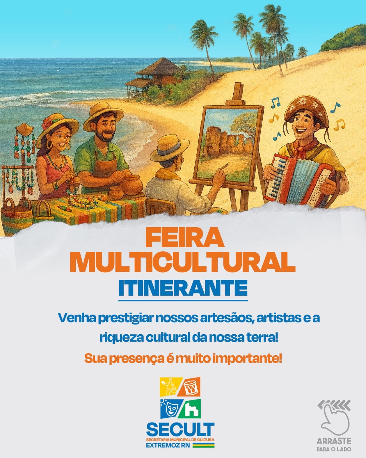 Feira Multicultural Itinerante chega a Genipabu