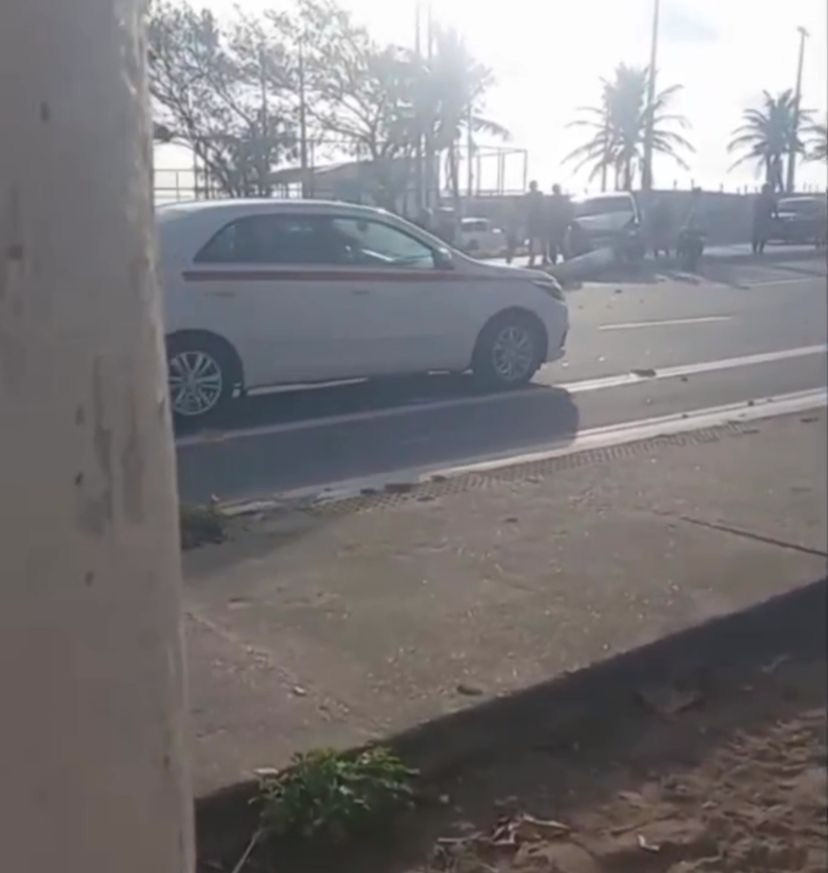 Acidente na Praia do Meio