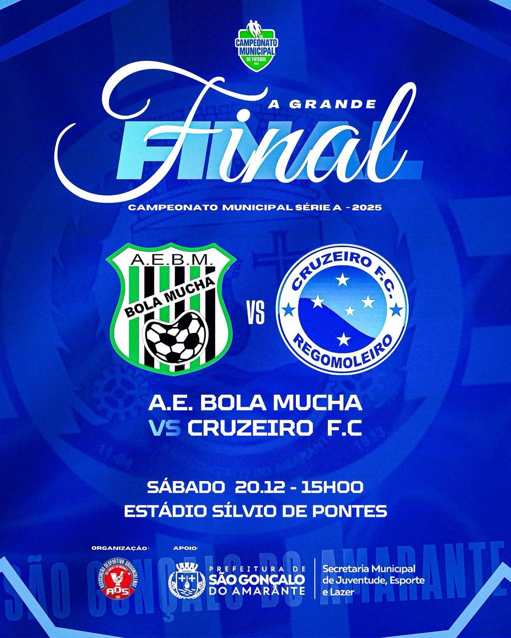 São Gonçalo define finais do Campeonato Municipal de Futebol 2025 neste fim de semana