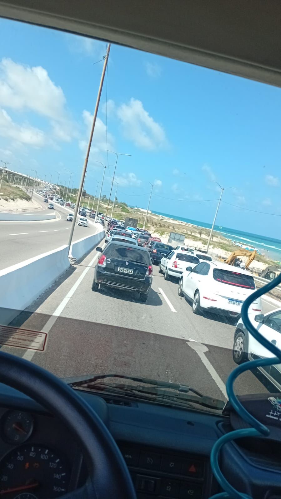 Atenção! Acesso a Zona Norte pela ponte nova está congestionado